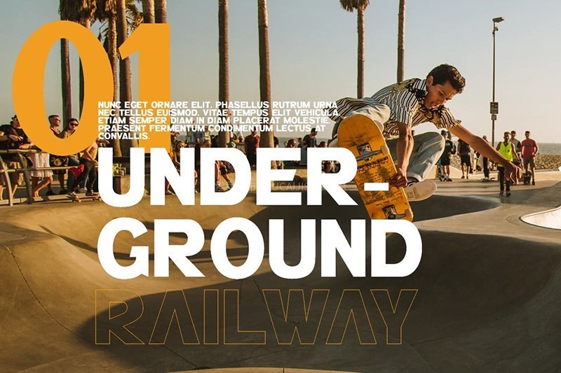 10款超级有设计感的英文运动字体